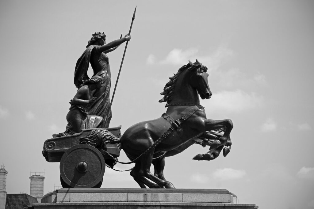 Statua di Boudicca e figlie Thomas Thornycroft Londra